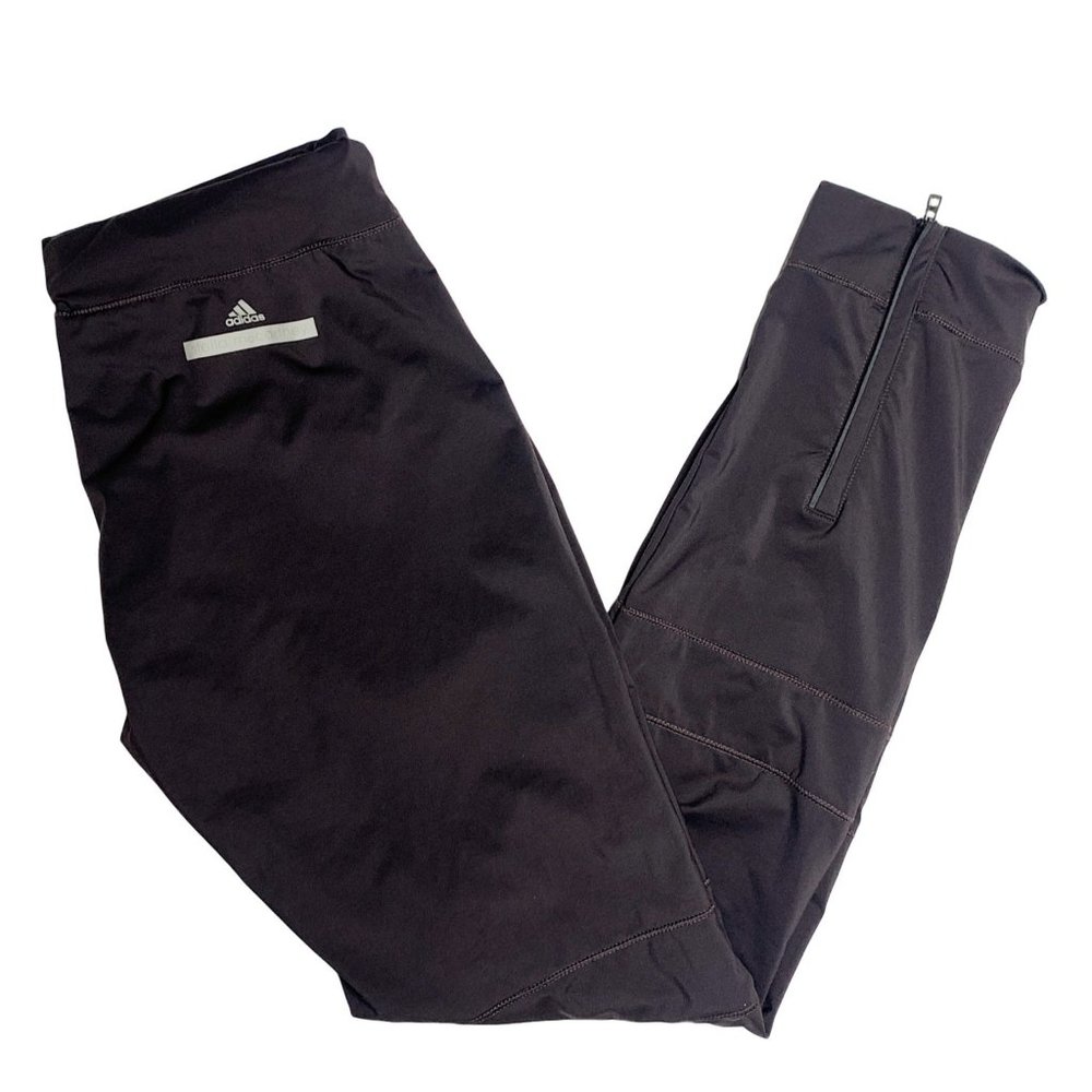 Stella McCartney Adidas Ankle Zip Dark Purple Leggings Workout Athletic Designer - Picture 6 of 12